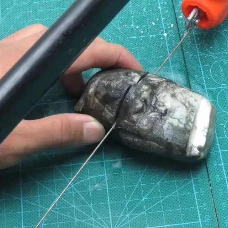 3 pçs 1mm jade telha de vidro ferramenta de corte de metal superfino diamante corte serra fio lâmina