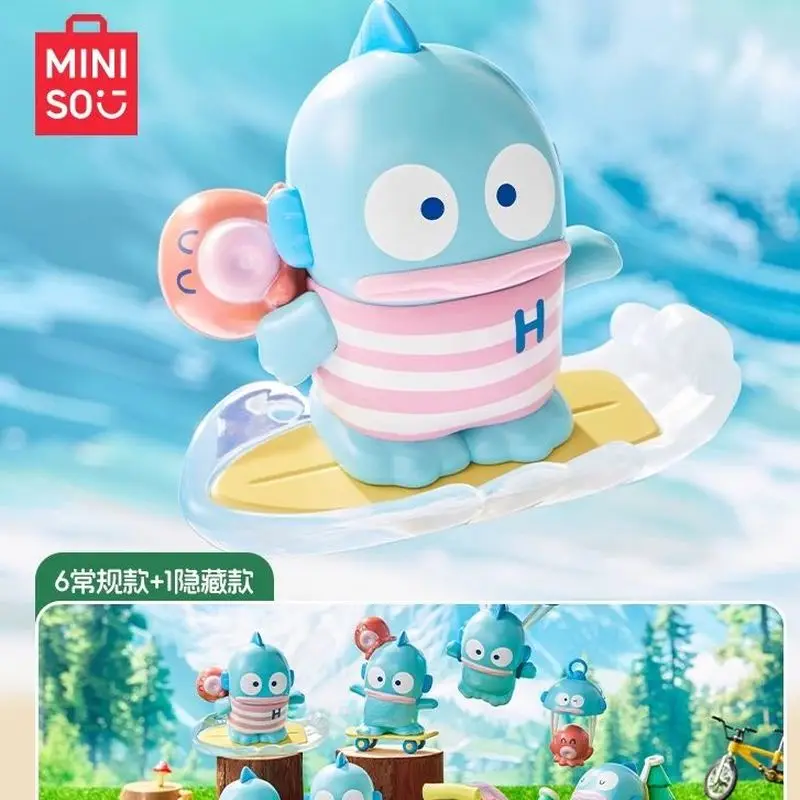 Miniso Sanrio Hangyodon Ugly Fish Extreme Outdoor Blind Box Handmade Desktop Ornament Half Fish Man Cute Gift Doll