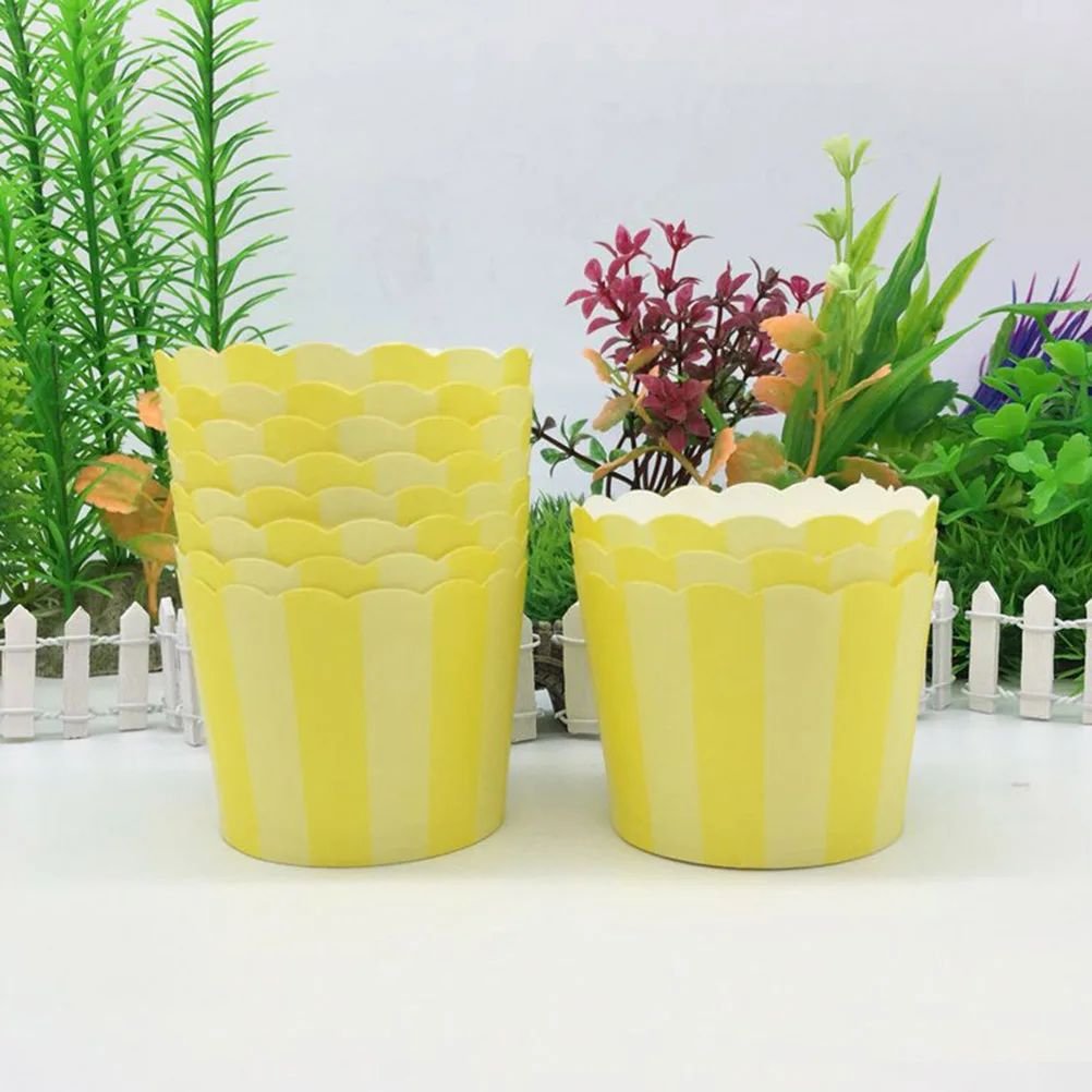 

50pcs Paper Baking Cups Food Grade Ink and Paper Grease Proof Cupcake Liners Stackable Muffin Cups(Random Color)