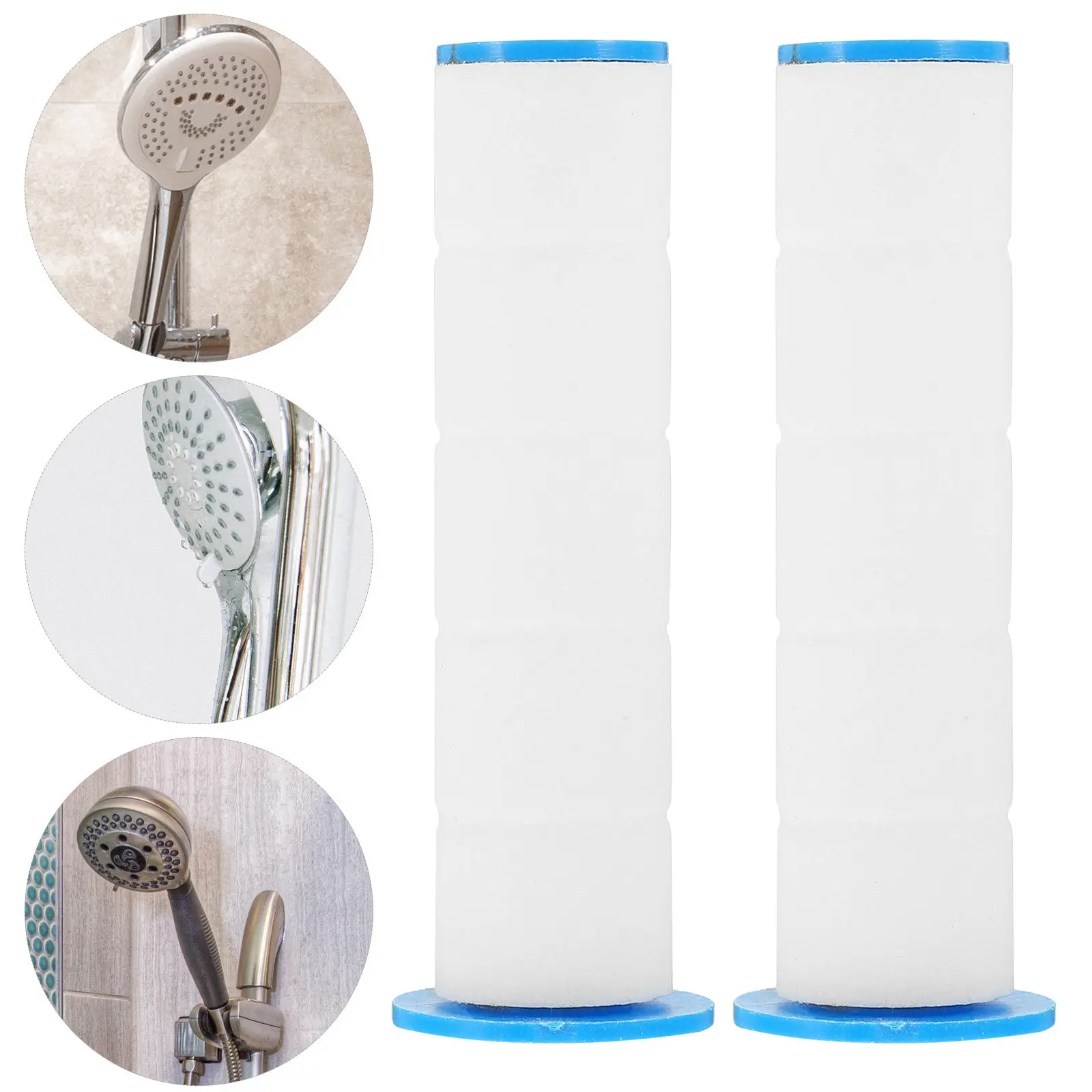 6pcs PP Cotton Filter Core 7.5cm Shower Head Sprinkler Replacement Filter High Pressure Water Purifier Bath Home Practical