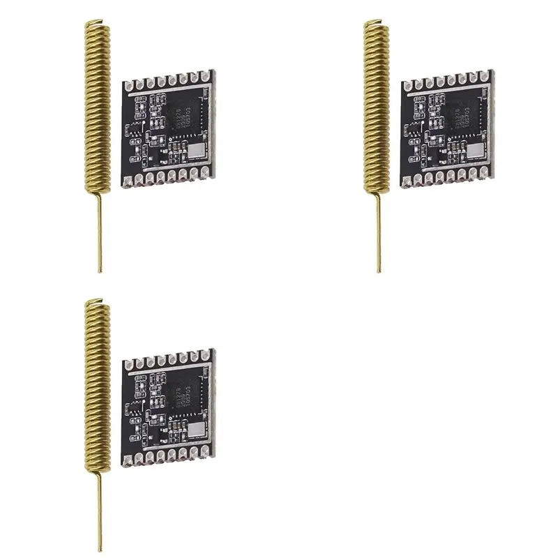 3X Lora Wireless Transceiver Module 433M Long-Distance RF Transparent Communication SX1278