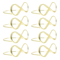 Soporte de Metal 20 piezas para tarjetas, Clip para fotos, mesa de boda, número, nombre, señal, decoración del hogar, fiesta de cumpleaños