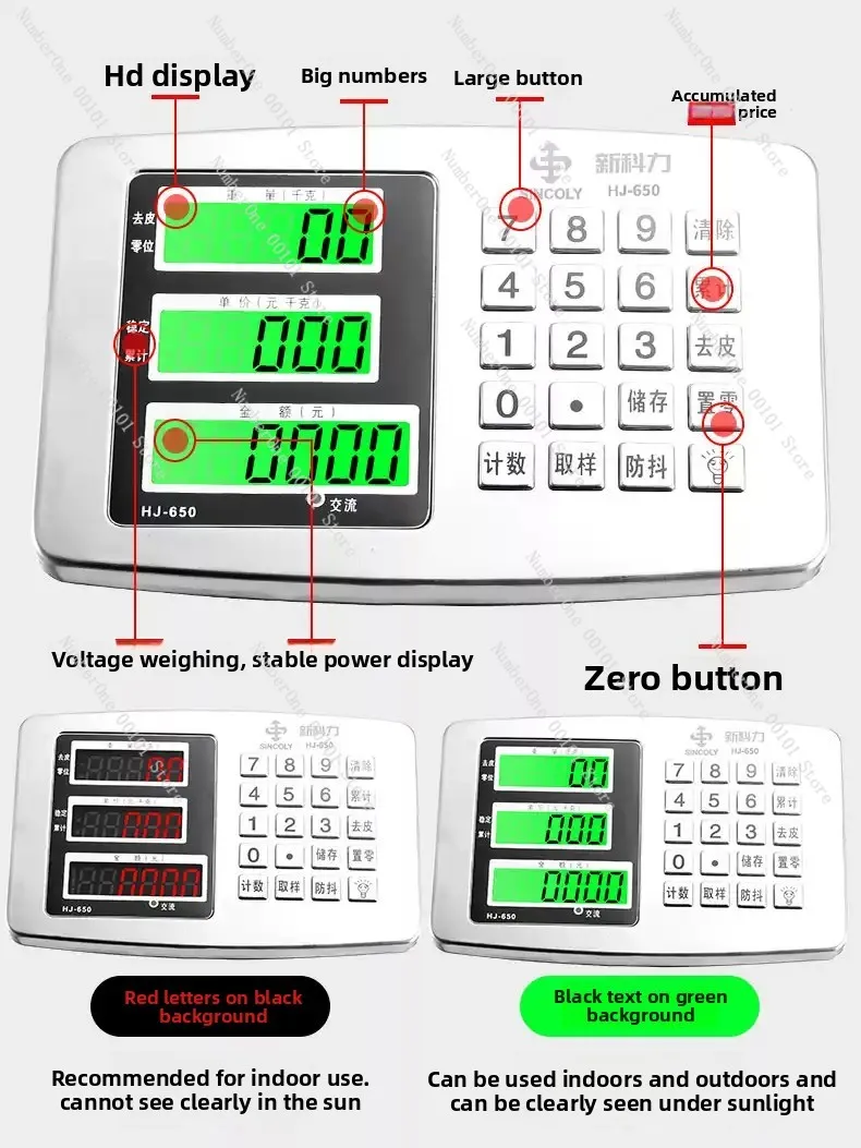 Foldable Stainless Steel Commercial Platform Scale 100kg/150kg Waterproof Accurate Electronic Weighing Scale