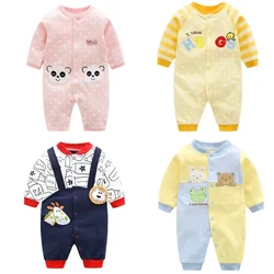 2024 baby spring clothes 0 to 12 months cotton girls clothing Onesies Autumn newborn Comfortable baby jumpsuits baby boy rompers