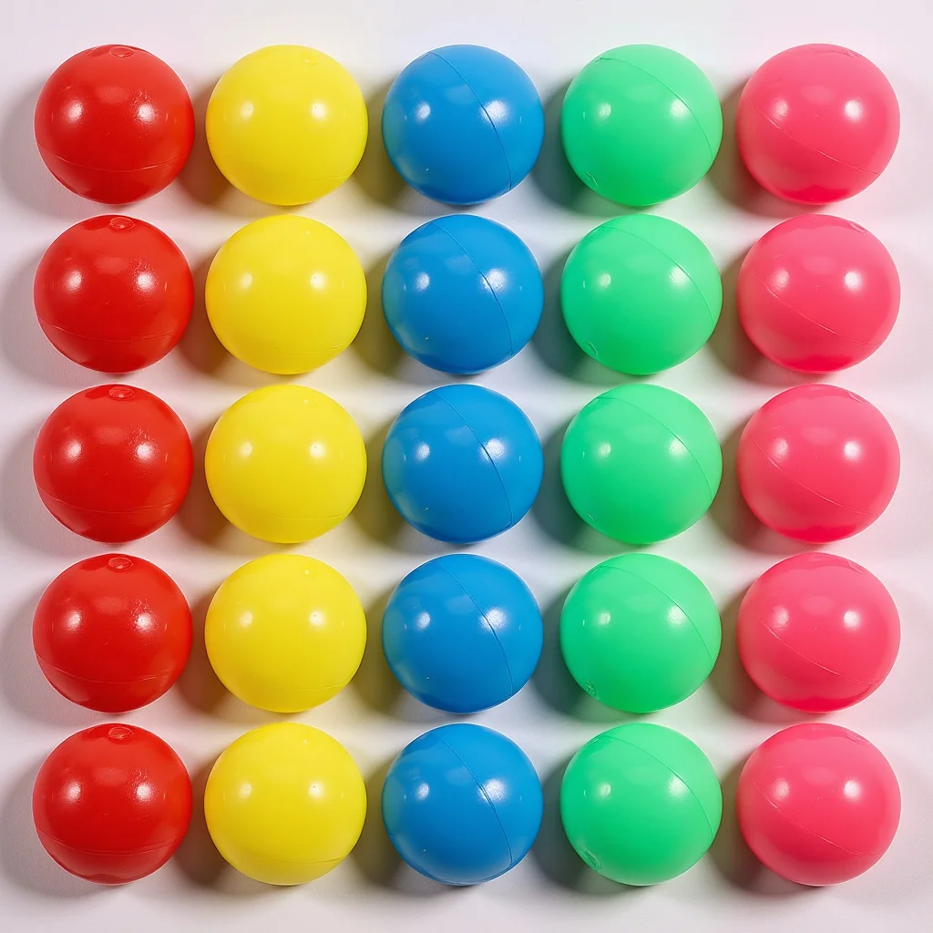 50Pcs Colorful Plastic Counting Balls Small Hollow 2Cm Diameter Lightweight Educational Probability Math Balls