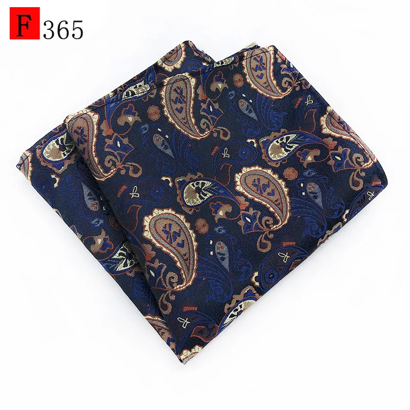 Paisley Blue Pocket Squares ผ้าเช็ดหน้าสำหรับผู้ชาย Floral หน้าอกผ้าพันคอผ้าไหมผ้าเช็ดหน้าผ้าเช็ดหน้า Man ชุดอุปกรณ์เสริม