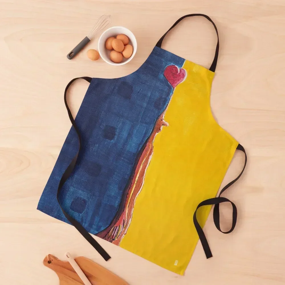 

Here and Now Apron Art Womens Dresses Women's Dress kitchen jacket woman Apron
