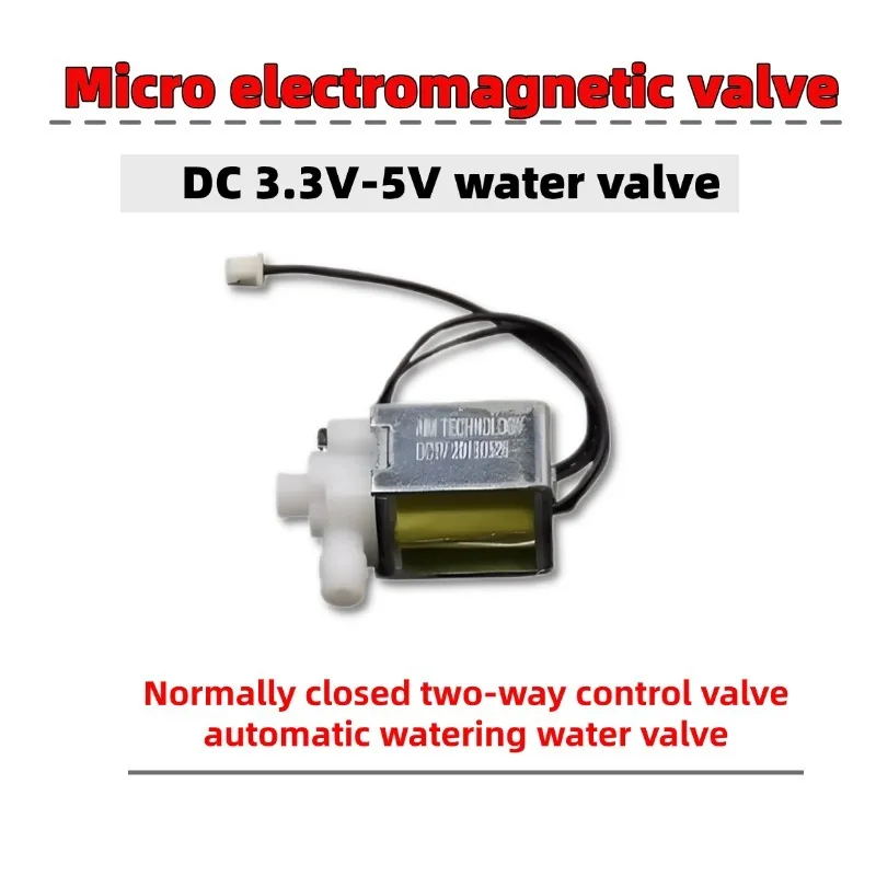 

DC 3.3V-5V Micro solenoid valve normally closed two-way automatic control water valve automatic watering water valve