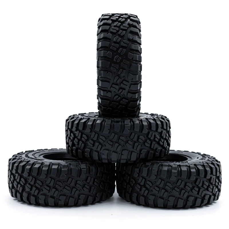 BFGoodrich 1.9-inch crawler tires, 117mm diameter, suitable for TRX4/TRX6/SCX10 and Baja 1000 models.  (Tire accessories)