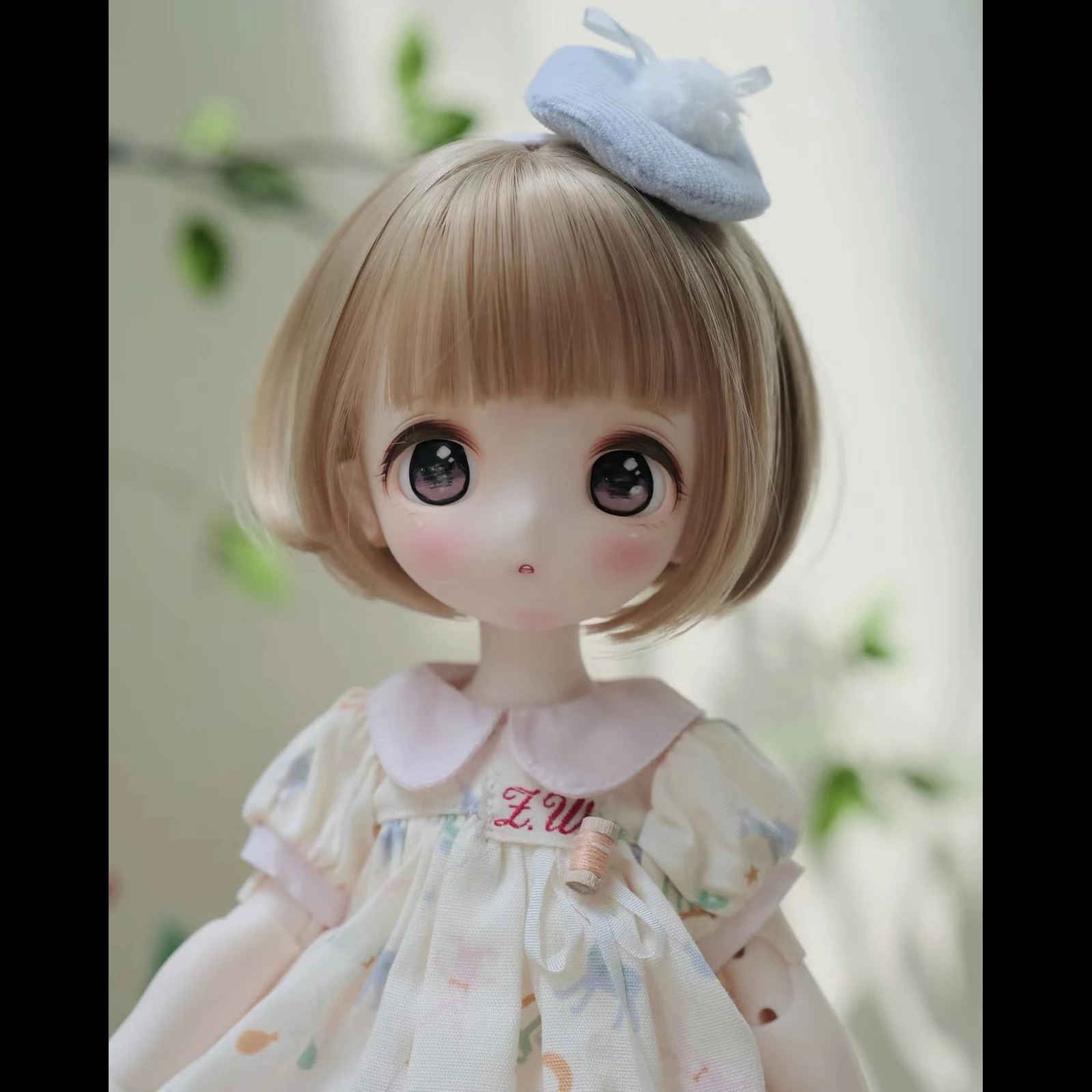 1/6 BJD Doll Anime Resin Material DIY Lovely Girl Sheep Doll No Makeup Head Doll Toys Gifts