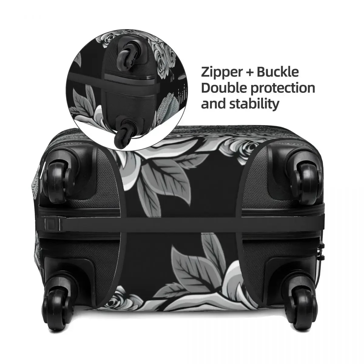 Sugar Skull Woman With Engraving Style Print Luggage Protective Dust Covers Elastic Waterproof 18-32inch Suitcase Cover