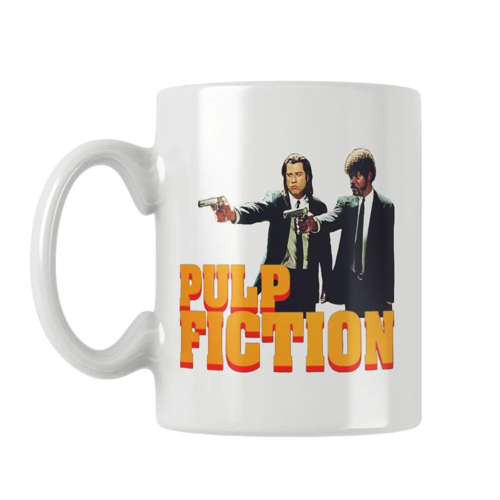 Pulp- Fiction Printed Mug Coffee Cup Movies White Ceramic Funny Birthday Gifts