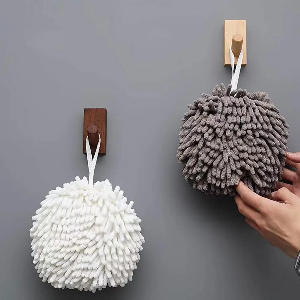 

3 Pcs Chenille H Towels Balls Bathroom Kitchen Multi use Absorbing Drying Soft Comfortable Skin friendly