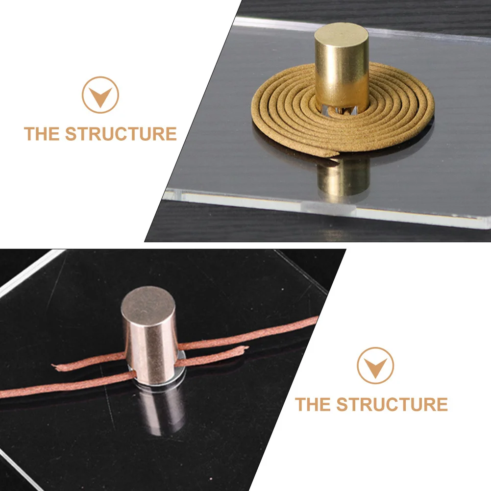 

Copper Coil Plate Incense Maker Manual Winding Device Acrylic Incense Maker Portable Easy Use Incenses Making Mold