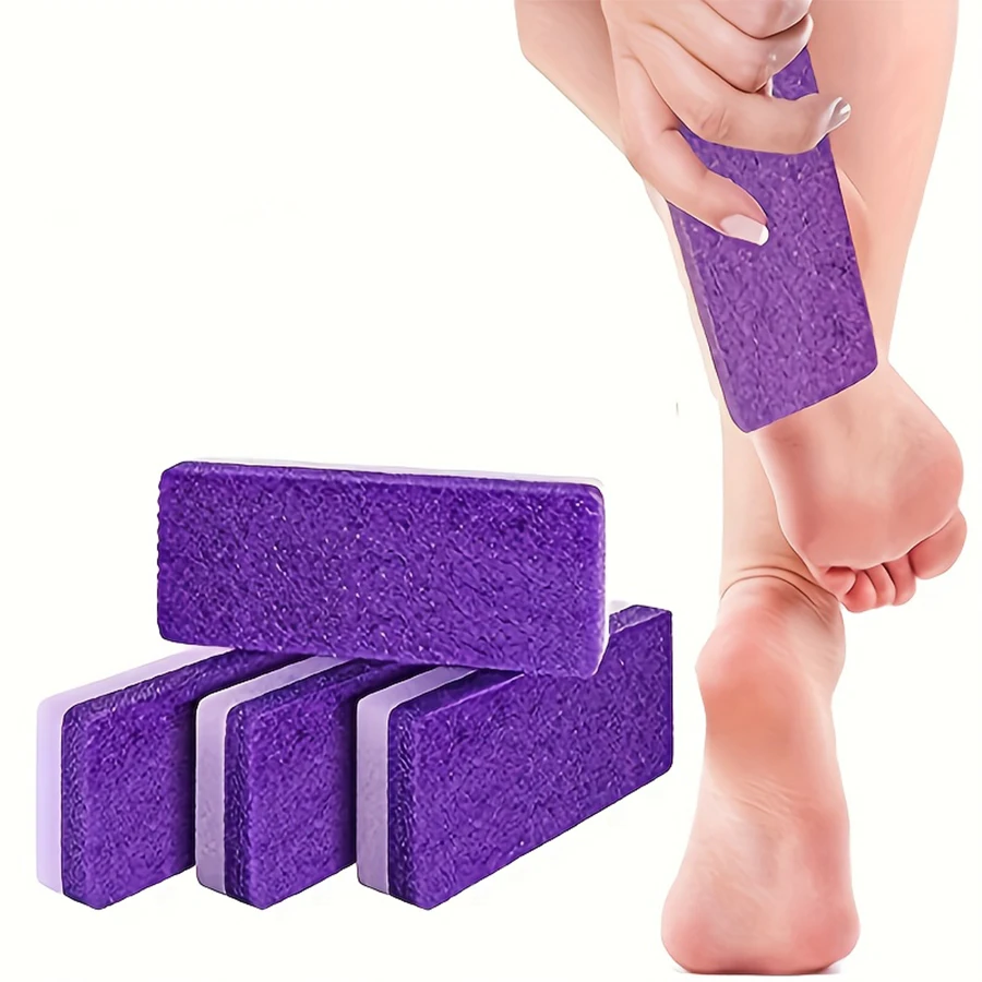 Lima de pómez para pies, lima exfoliante, exfoliación de piel muerta, exfoliación de pies, herramientas de pedicura, cuidado de los pies, 1/2/4 Uds.