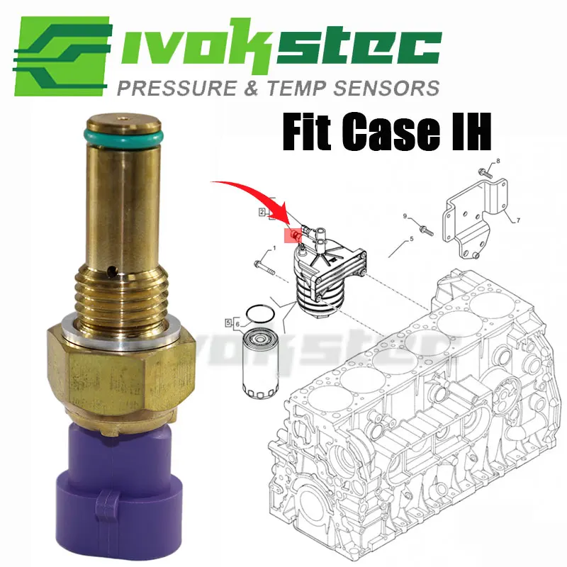 5801567639 Fuel Pressure Fit Case IH Sensor For TITAN 4540 4040 3540 Axial Rotary 6160 6150 Iveco F2CFA613K E060 Trident 5550