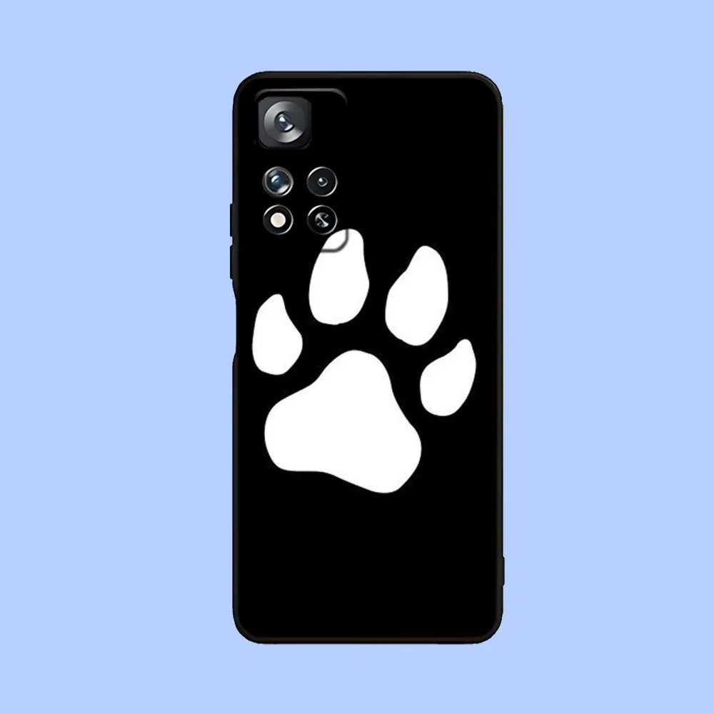 Animal Dog Paw Prints   Phone Case For Samsung Galaxy A13,A21s,A22,A31,A32,A52,A53,A71,A80,A91 Soft Black Cover