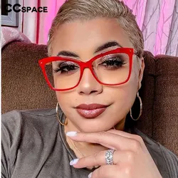 45894 Women Brand Design Anti Blue Light Computer Glasses Frames Optical Retro Fashion Prescription Glasses