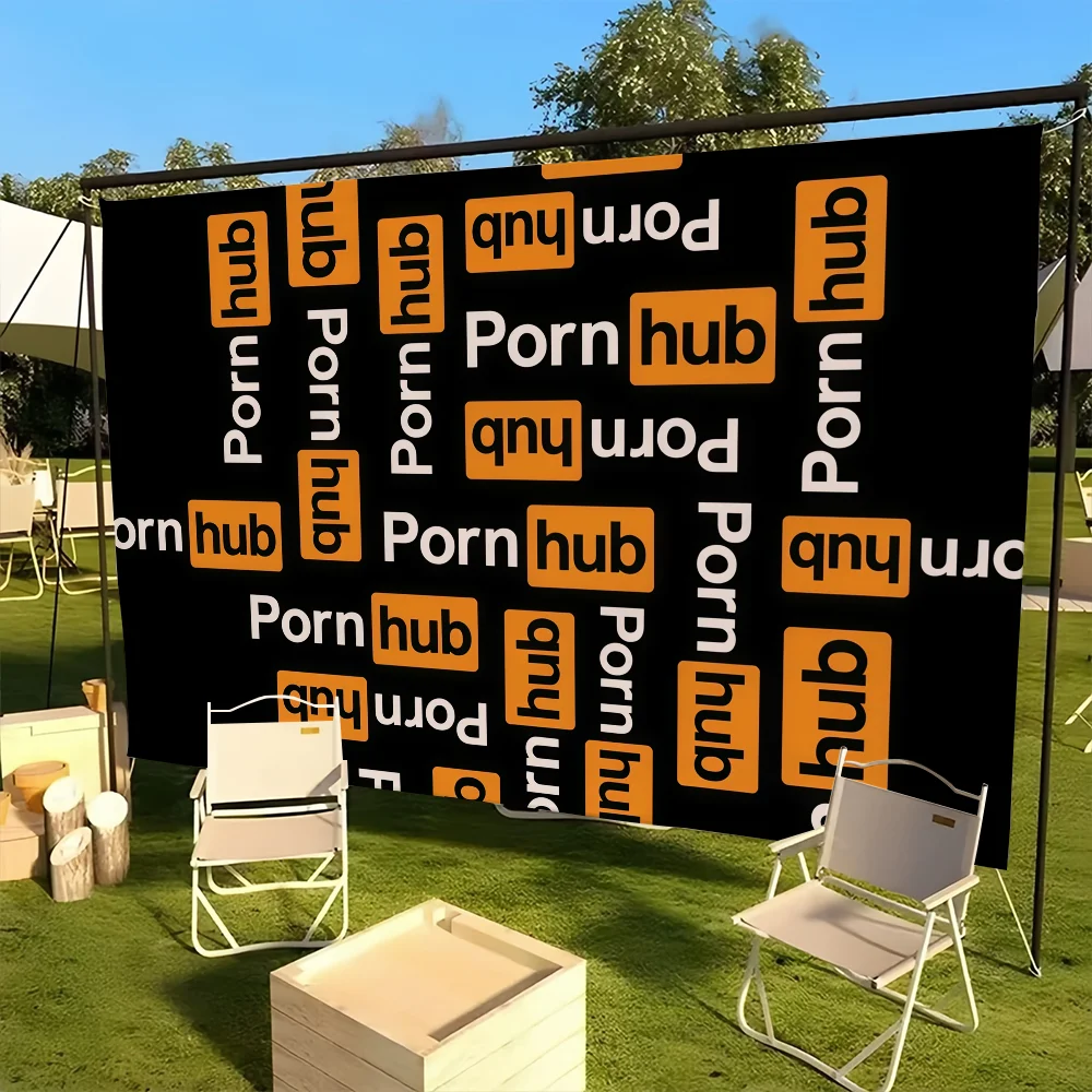 بارد P-Pornhub-ES شعار العلم للتخييم في الهواء الطلق بار نزهة حزب ديكور المنزل الحلي راية