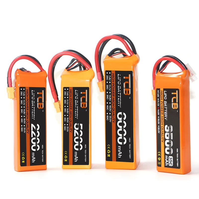 Bateria Lipo 4S 14.8V 30C 50C 60C 90C 5000 6000mah 2200mah 1500 1800 2600 3000 3300mah 4000 10000 12000 22000mah XT60 części do zdalnego sterowania