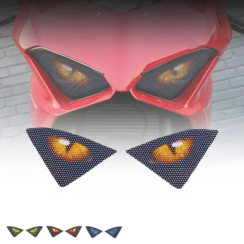 

3D передний обтекатель мотоцикла, наклейки на фару, защитная наклейка для головного света для Panigale V2 2020-2024