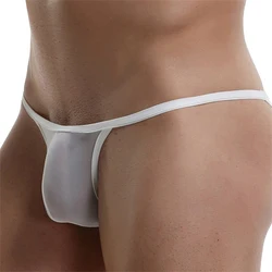 Panties Underwear Stay Comfortable and Sexy in these Sleek Men's Low rise Briefs with Ice Silk and Bikini Pouch