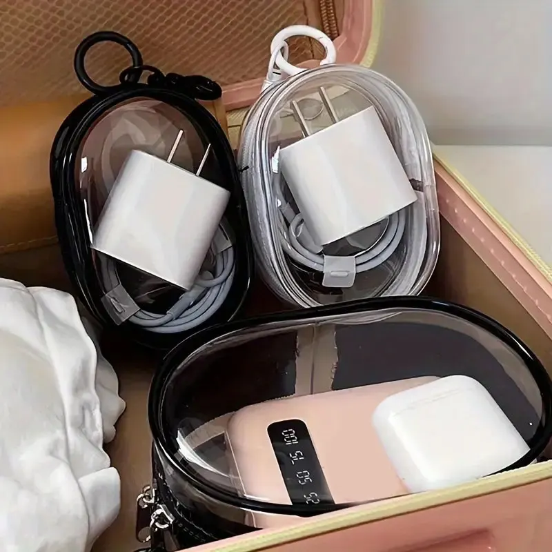 Mystery Box Keychain For Women Transparent Storage Pouch Keychain Bag Storage Case Organizer Box Thicken Wallet Bag Organization