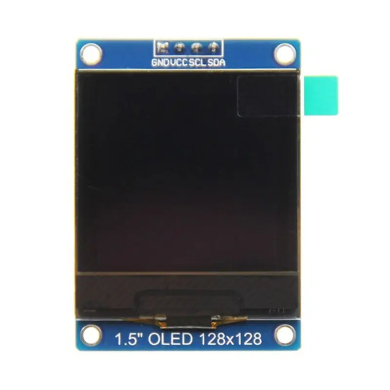 

1.5" OLED Display Screen Module SH1107 128X128 Pixel, I2C Interface For 51 STM32 P22101