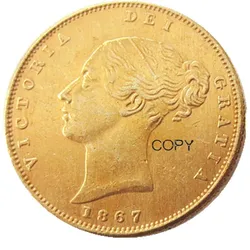 UK A Set Of (1839-1884)-P 13pcs Dates for Choice Queen Victoria Young Head Gold Coin Very Rare Half Sovereign Die Copy Coins