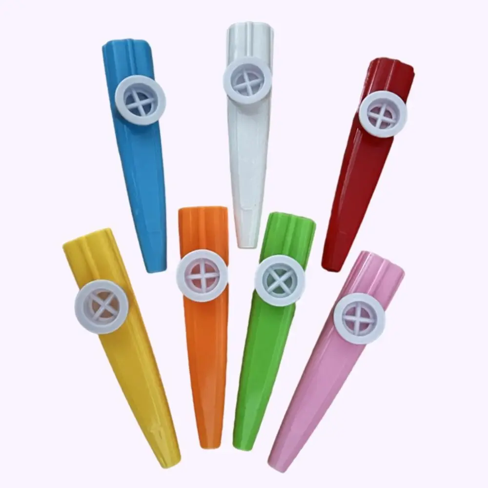 10PCS Kazoo High Quality British Plastic Kazoo Flute Joyful Whistle Accompanying Instrument Kids