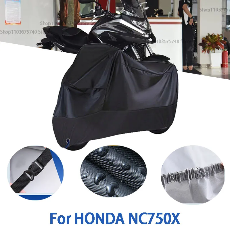 

Motorcycle Full Covers For HONDA NC750X Car Outdoors Sun Protection Dust No Ear Thickened Oxford Clothcover Accessories