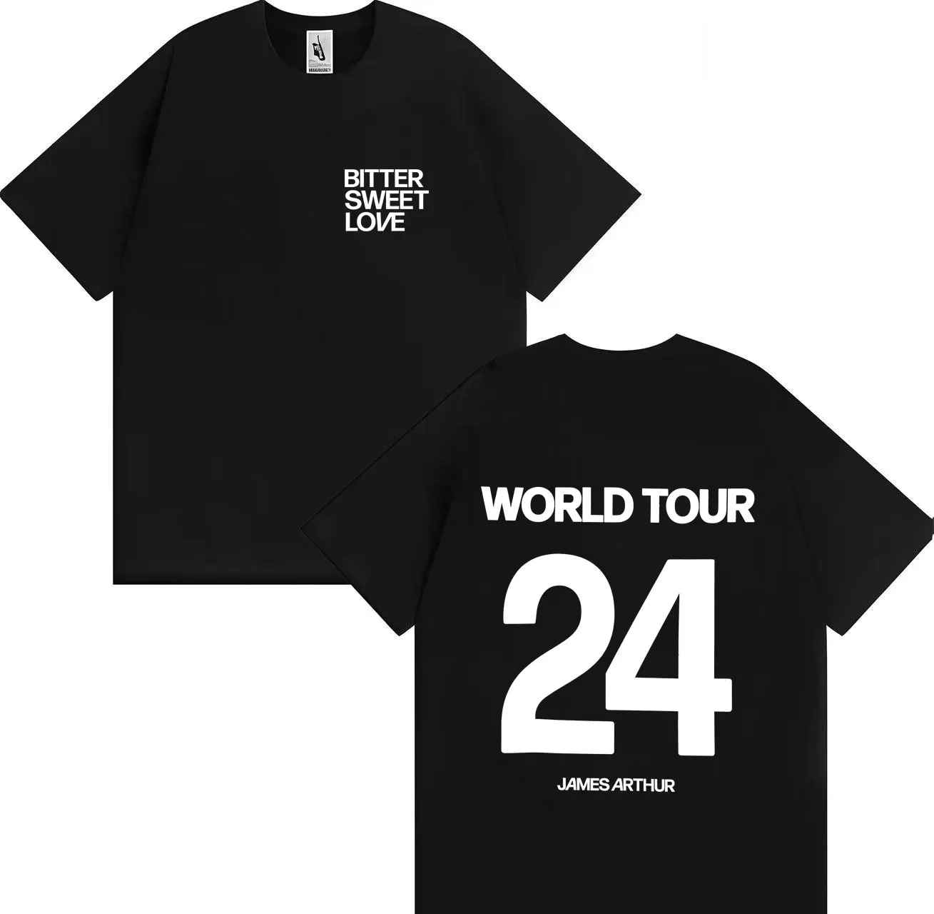 

Singer James Arthur 24 Graphics Print T-Shirts The Pisces World Tour Aesthetic Merch Women Mens Cotton Crewneck Short Sleeve Tee