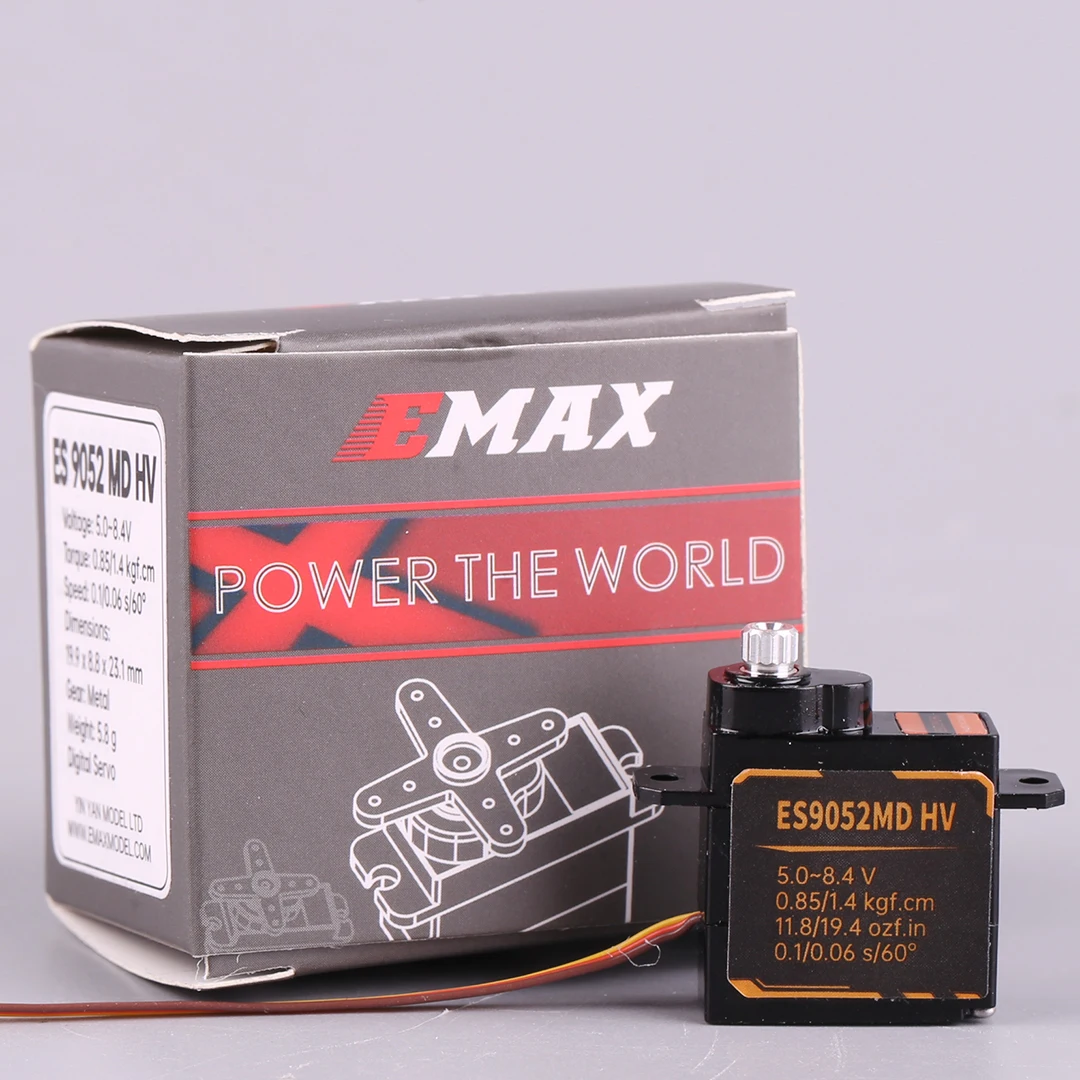 

EMAX ES9052MD HV Metal Gear Digital Servo High Voltage All-Purpose for RC Model Airplane And Helicopter