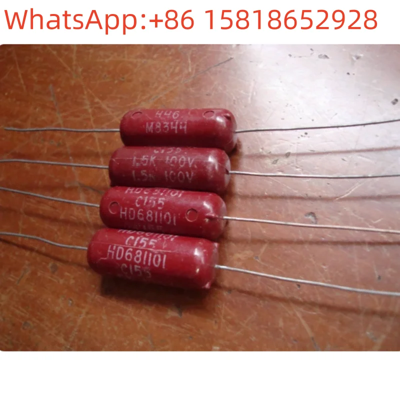5pcs 100V 1.5UF 155 Brand new American antique Red Beauty Bakelite high-fidelity audio stepless crossover capacitors