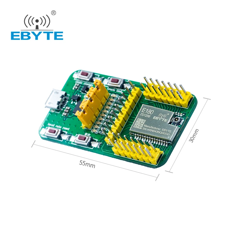 EFR32 ZigBee 3.0 2.4GHz Wireless Date Transceiver Receiver USB Test Board Kit for Smart Home EBYTE E180-ZG120B-TB