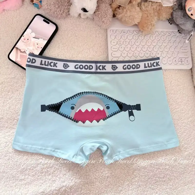 

Cotton Japanese Cartoon Printed Cute Men's Four Corners Comfortable And Breathable Boxer Shorts