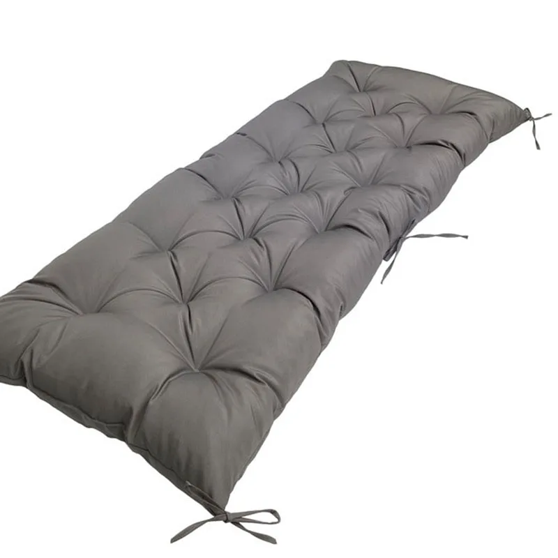 Cojín Impermeable para Silla Columpio, Súper Suave, Antideslizante, con Correa, para Patio y Jardín, Cojín Largo para Sentarse