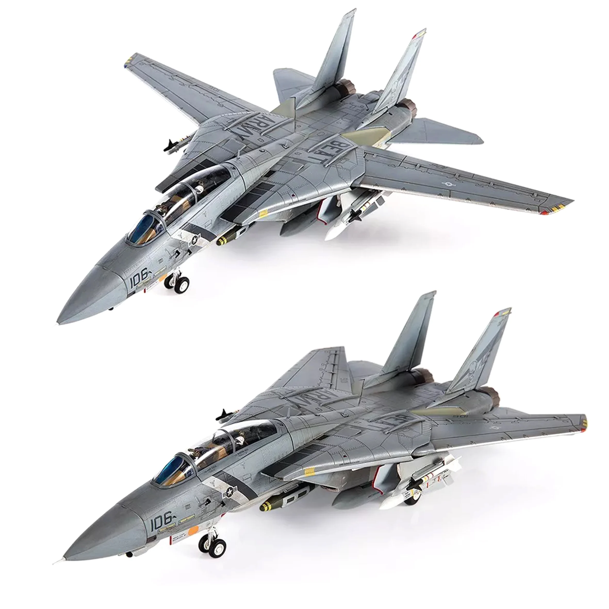 JCW-72-F14-009 1/72   American F-14D Tomcat fighter model USN VF-2 Bounty Hunters NE106 2002 Alloy Collection Model