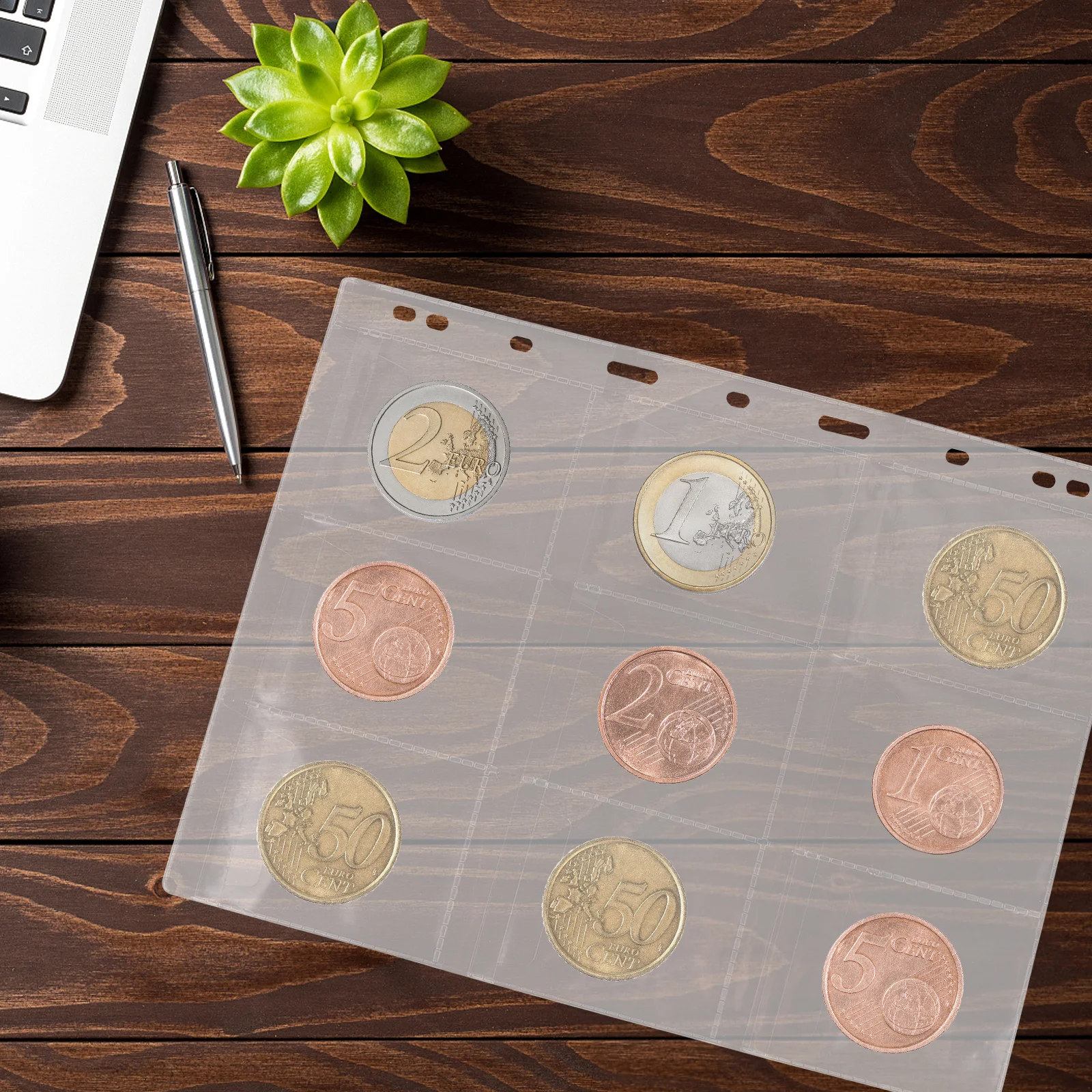 

10 шт., прозрачный держатель для монет, прочная коллекция, карманная папка для штампа, бейджа, защита для альбома для скрапбукинга