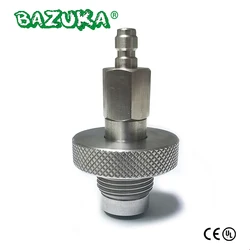 Válvula de aço inoxidável do ruído do reenchimento da estação de enchimento do ar de hpa hp com 8mm de desconexão rápida g5/8-14 masculino plug mergulho