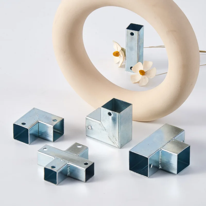 

4 шт., 25 мм, 30 мм, квадратная трубка, 90 градусов, прямой угол, двусторонняя трехсторонняя железная трубка, ограждение, квадратная трубка, разъем