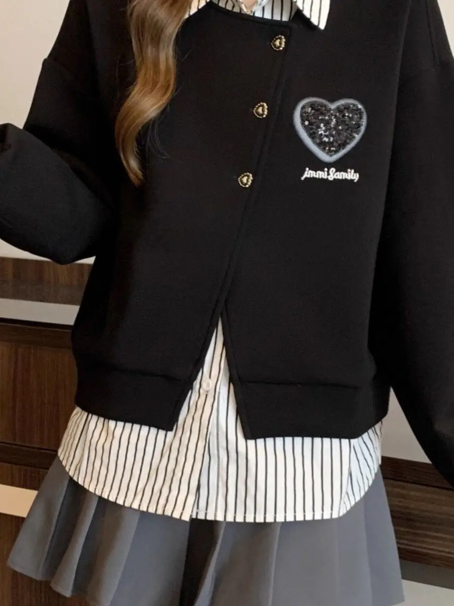 Felpa lunga Sve patchwork Faionable da donna taglie forti Primavera Autunno che copre la pancia Top alla moda, vestibilità ampia e comoda