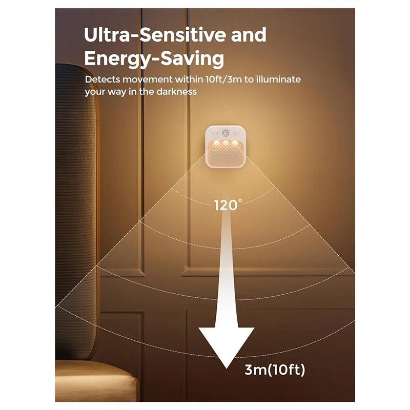 

Intelligent Human Infrared Sensing Wardrobe Cabinet Corridor Stairs Kitchen Bedroom Lamp Automatic Charging Night Light-A68E