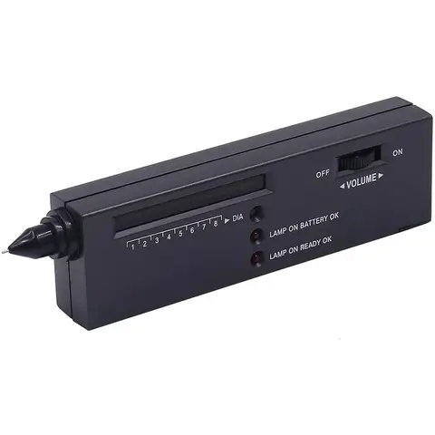 Portable Thermal Conductivity Drill Pen Tester - Hardness Tester for Diamond/Jade/Crystal Authenticity Check (No Battery）