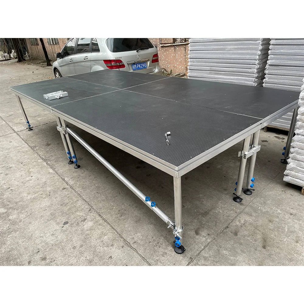 

4X4, 4*8ft Mini Wedding Stage Platform Portable Stage With Adjustable Height