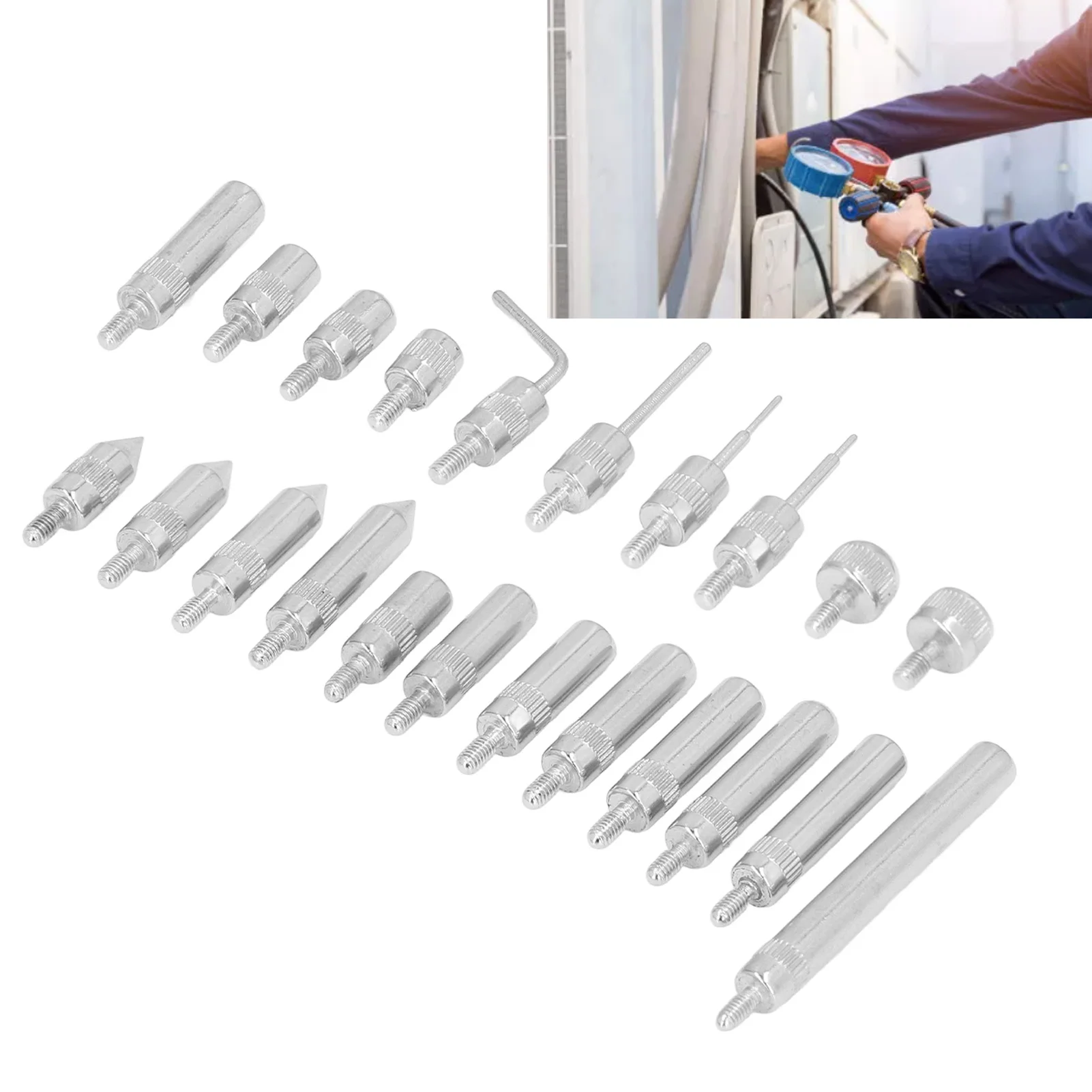 

Indicator End Tip Point Set Indicator Points Carbide Probe Test End Tips with Storage Box UNF 4‑48 Thread