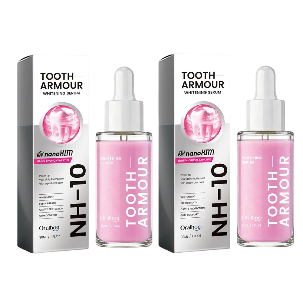 1/2Pcs Teeth Whitening Serum Deep Clean Stains Cavity Protection Fresh Breath Oral Care Teeth Brightening Essence