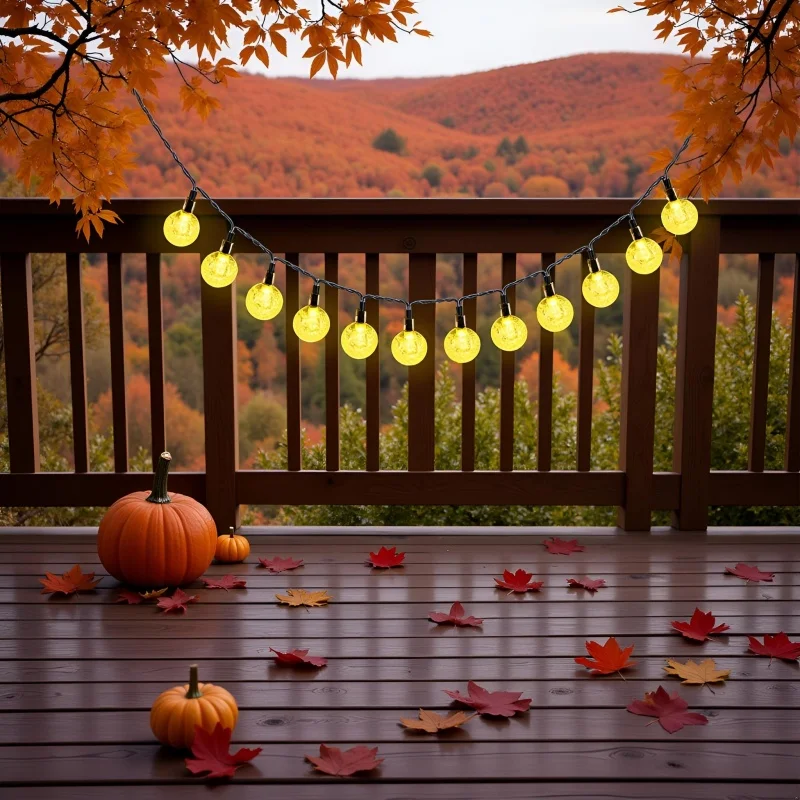 

Solar LED Crystal Ball String Light 50LED Waterproof Fairy Lights Christmas Wedding Garland Garden Lawn Tree Outdoor Decoration