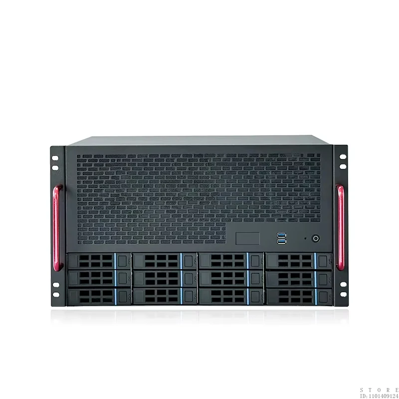 JMCD 12S4 Wysokowydajne obudowy PC do gier, obudowa NAS z 12 pozycjami, płyta główna ATX, zasilacz, dla przedsiębiorców, serwery AIO — zdjęcie produktu 4