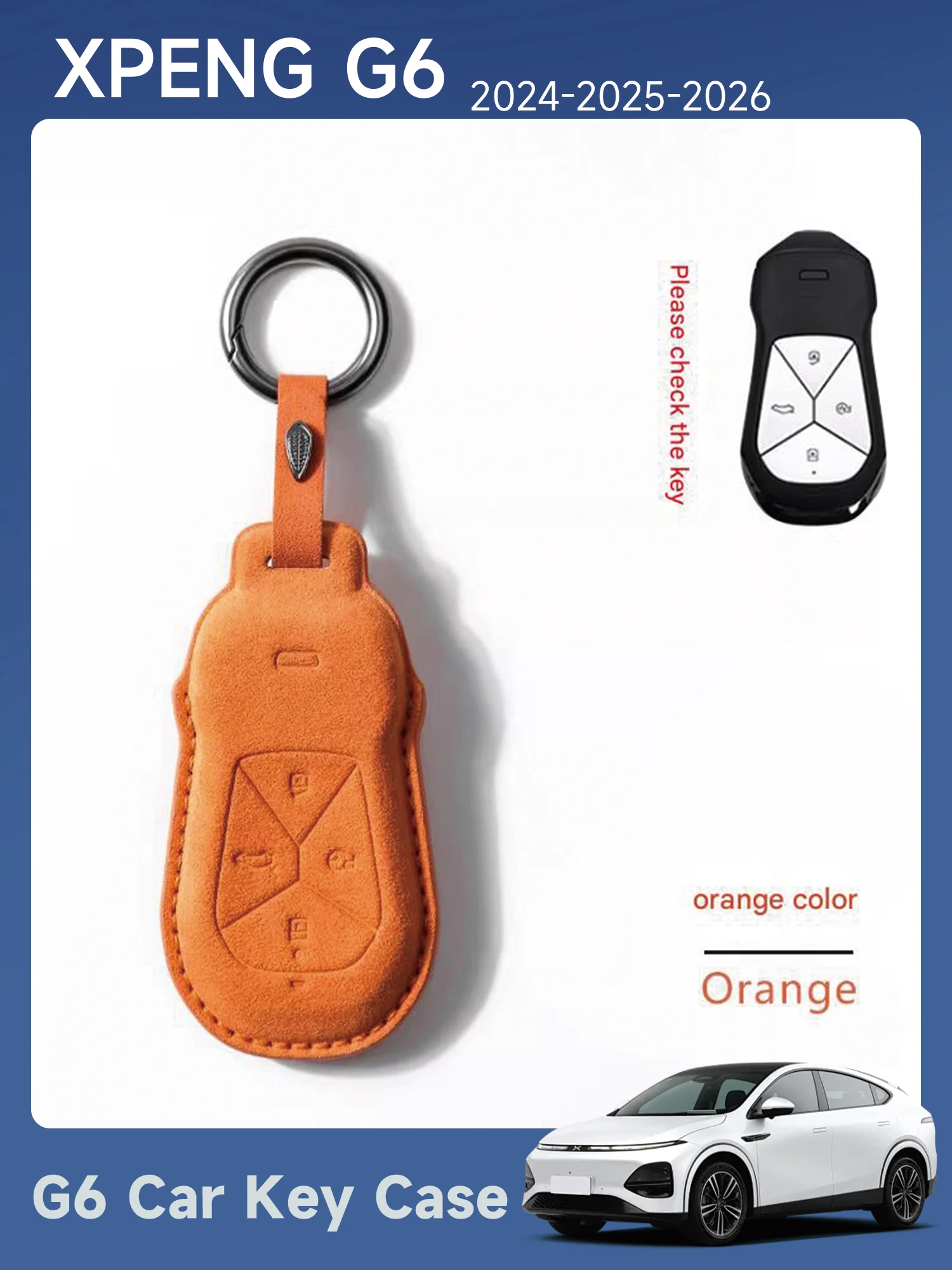 [Fast Shipping] XPENG G6 Suede Key Case